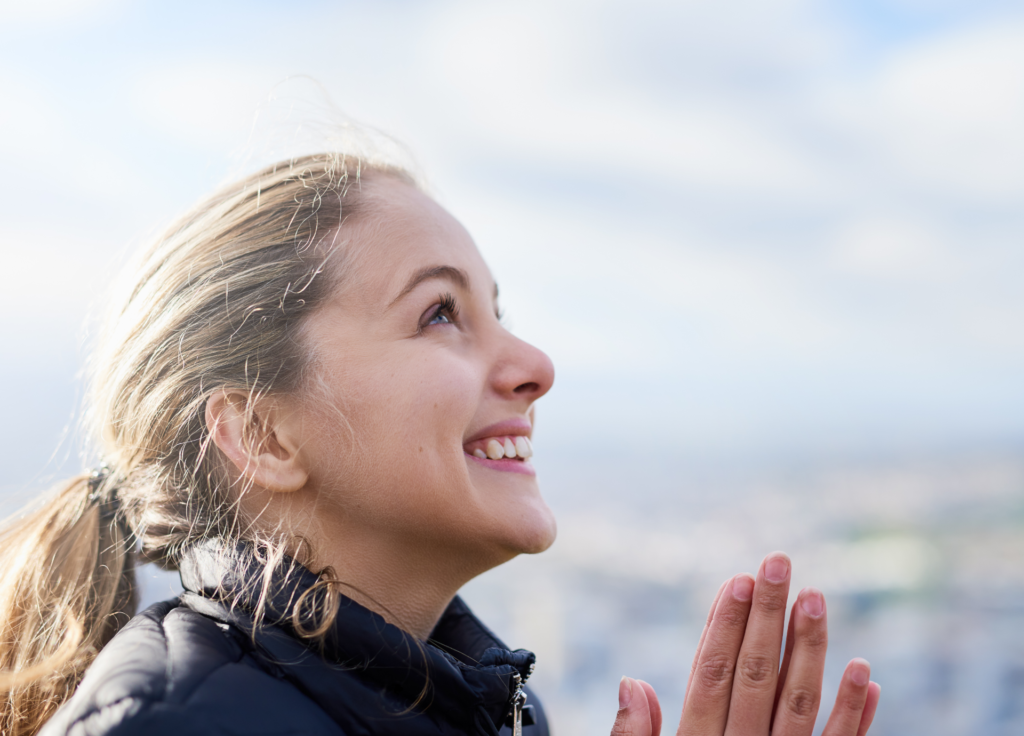 woman prayer answered